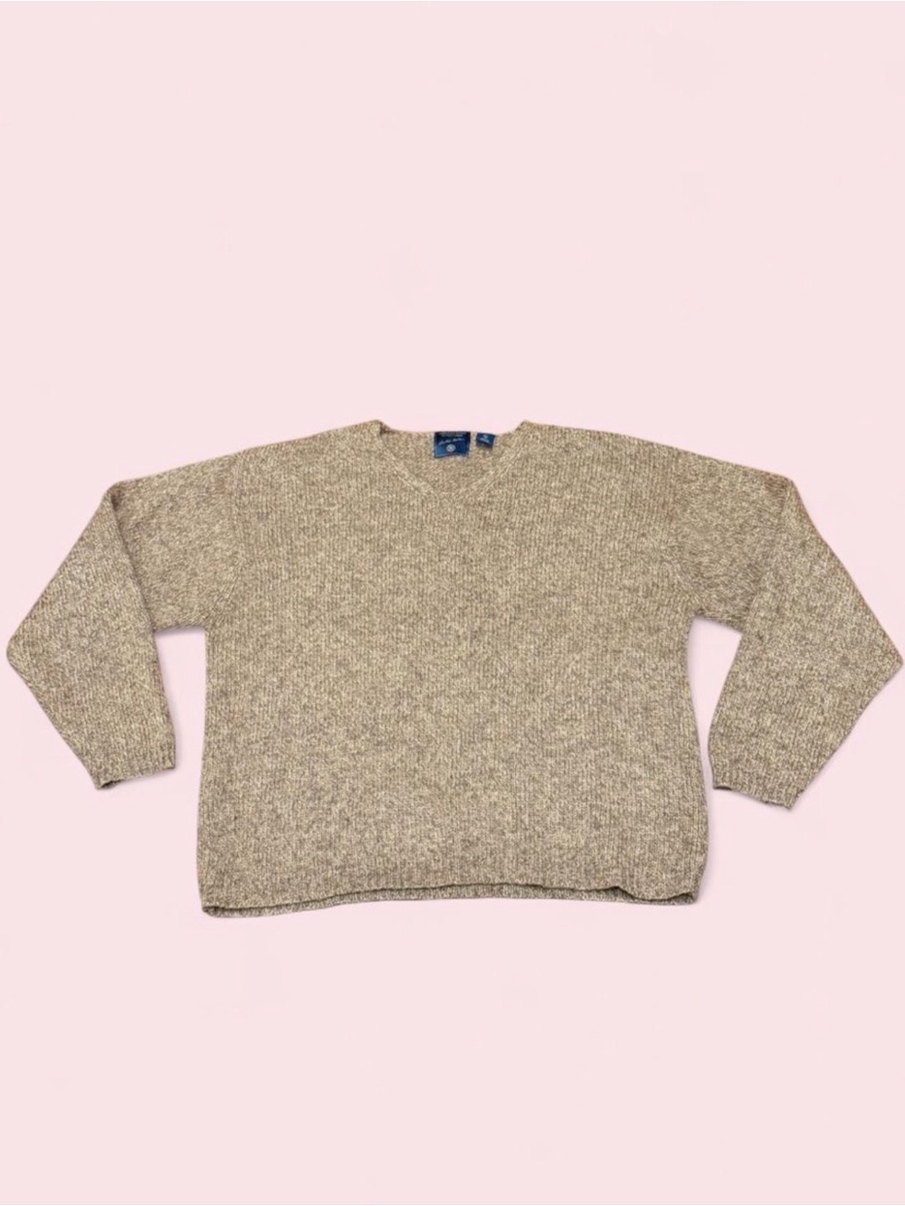 American Eagle XL Wool Blend V Neck Sweater Brown Limited Edition Mens - Picture 1 of 7